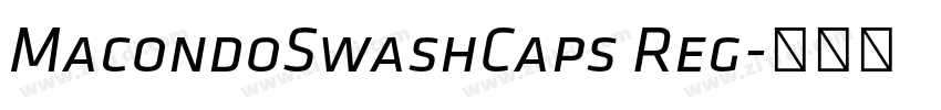 MacondoSwashCaps Reg字体转换